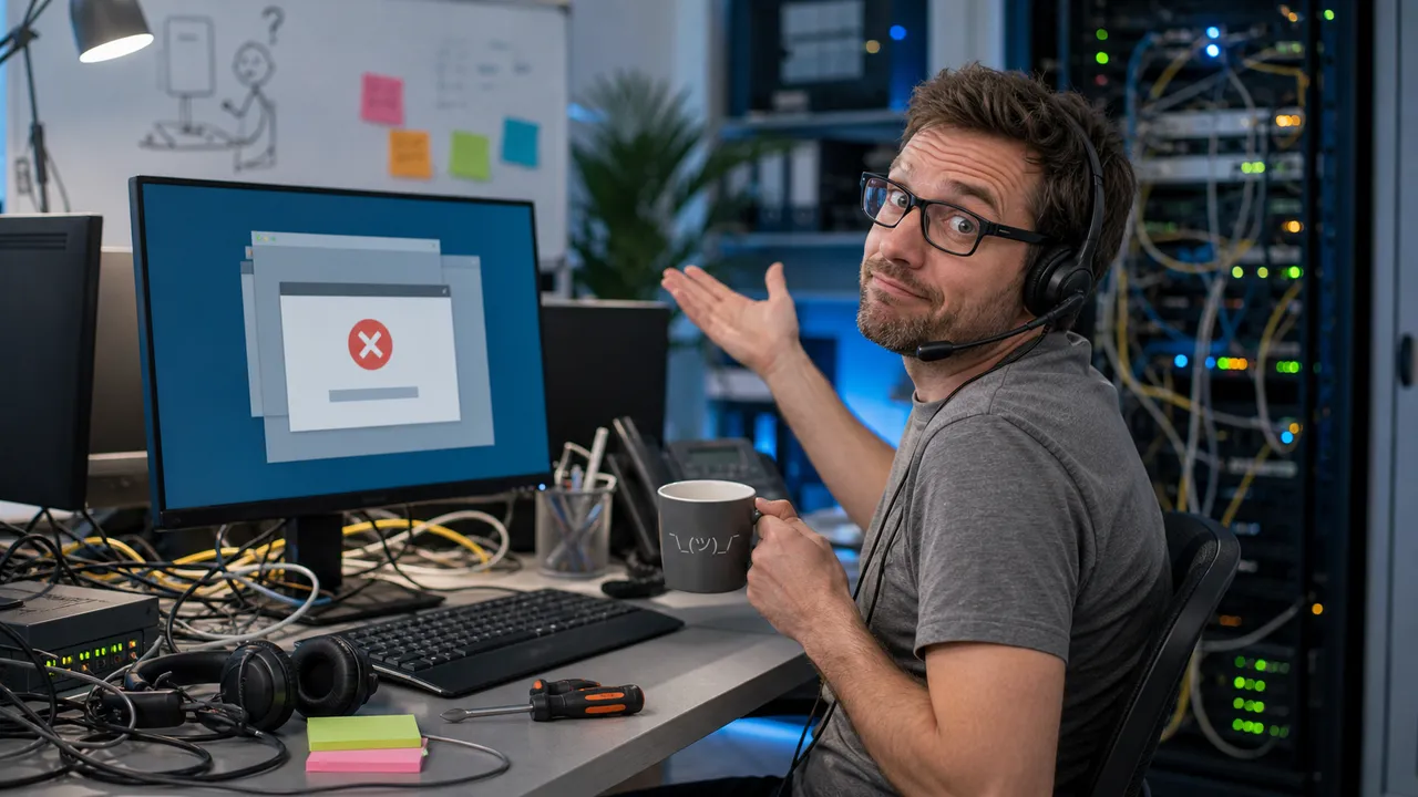 Symbolbild zur Witzekategorie IT-Support-Witze