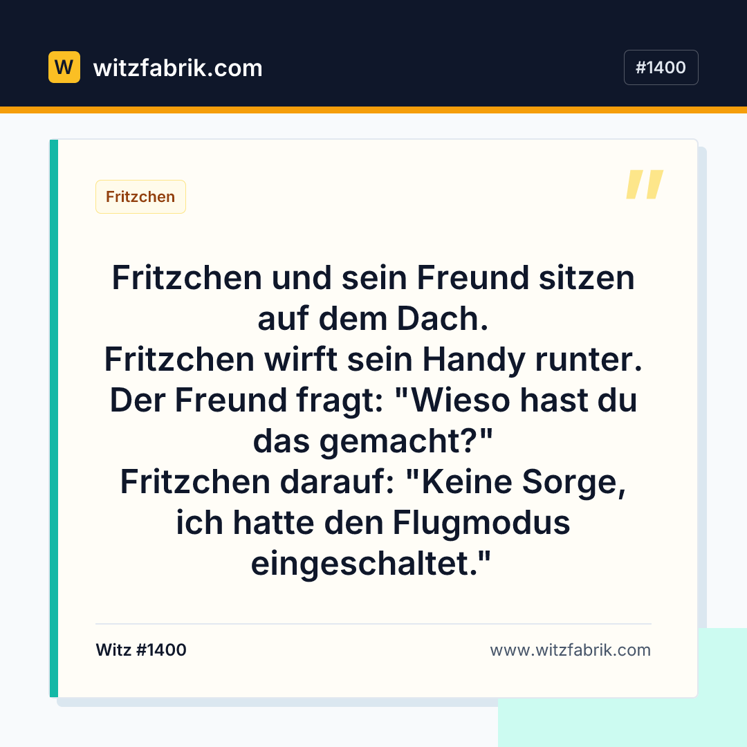 Witzfabrik-Bild zu Witz #1400