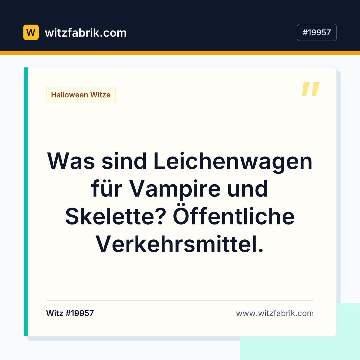 Was sind Leichenwagen für Vampire und Skelette? Öffentliche Verkehrsmittel.