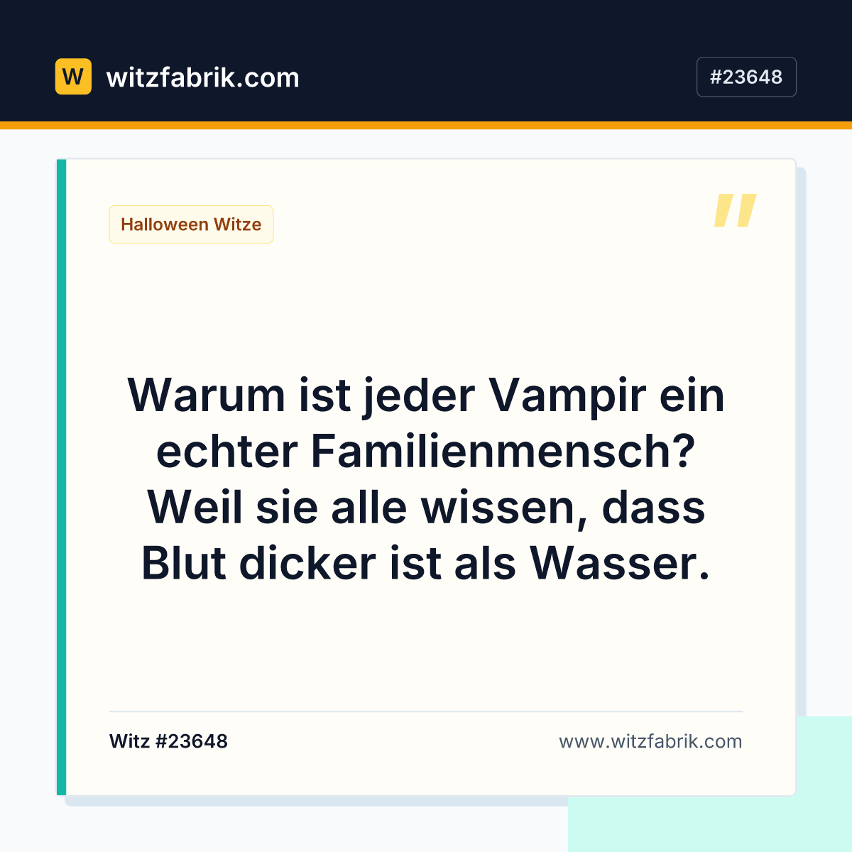 Warum ist jeder Vampir ein echter Familienmensch? Weil sie alle wissen, dass Blut dicker ist als Wasser.