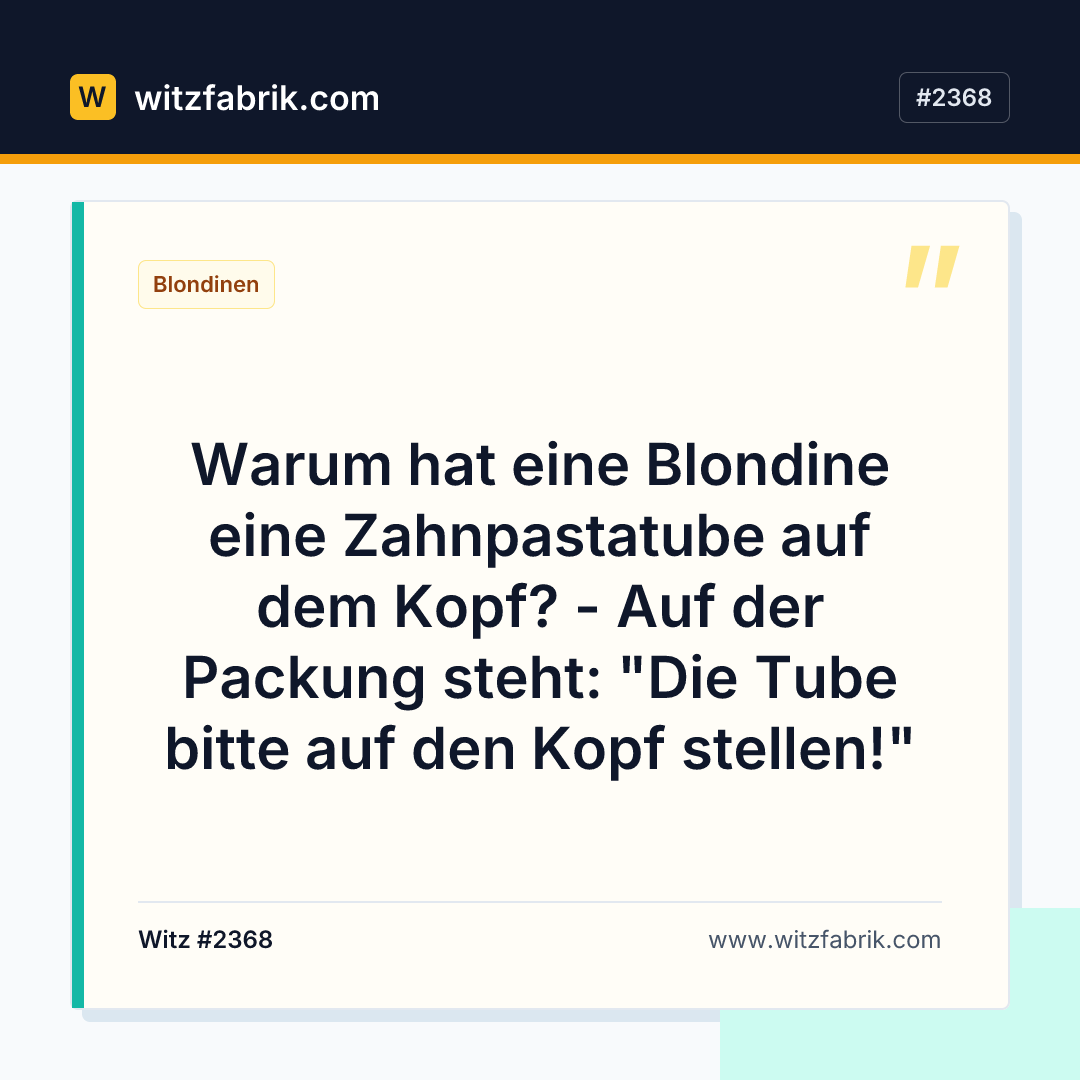 Witzfabrik-Bild zu Witz #2368