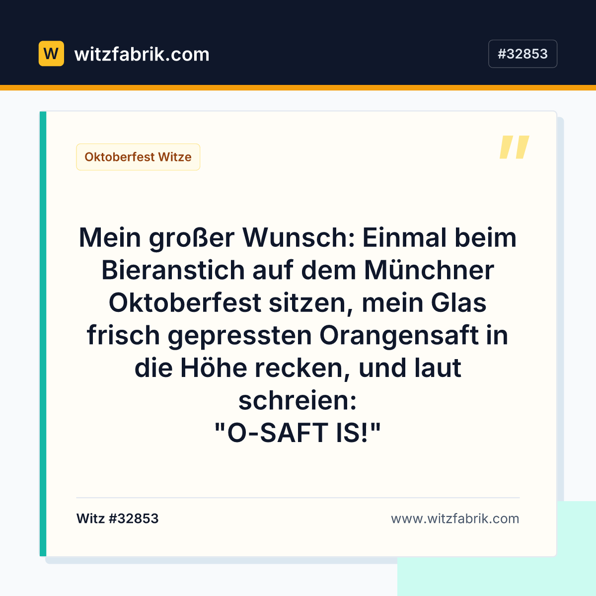 Mein großer Wunsch: Einmal beim Bieranstich auf dem Münchner Oktoberfest sitzen…