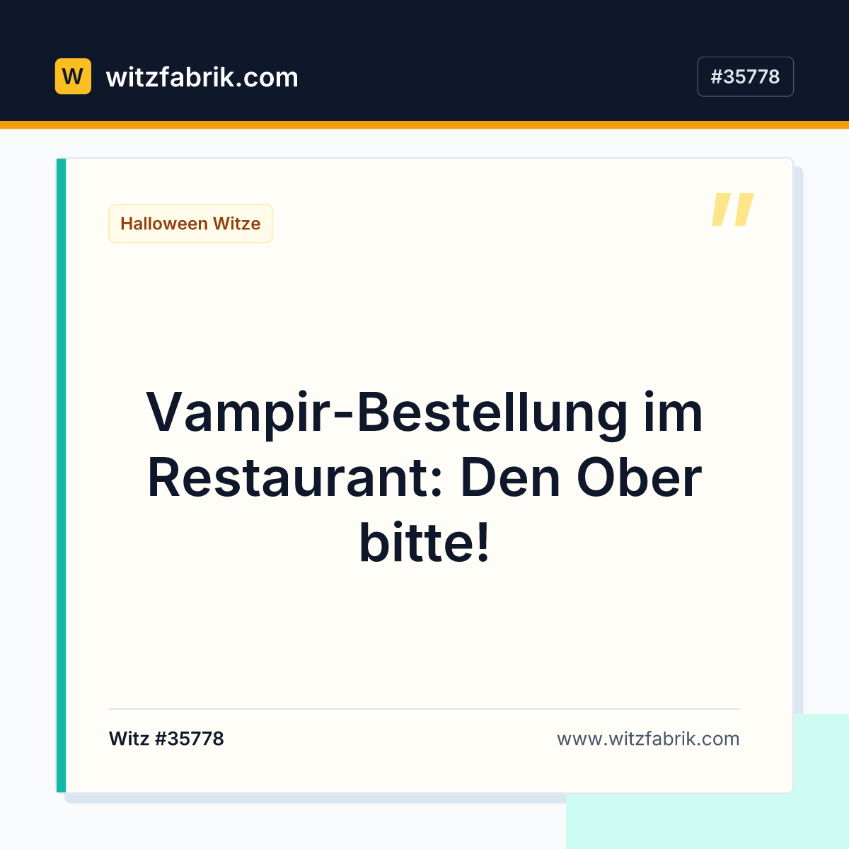 Vampir-Bestellung im Restaurant: Den Ober bitte!