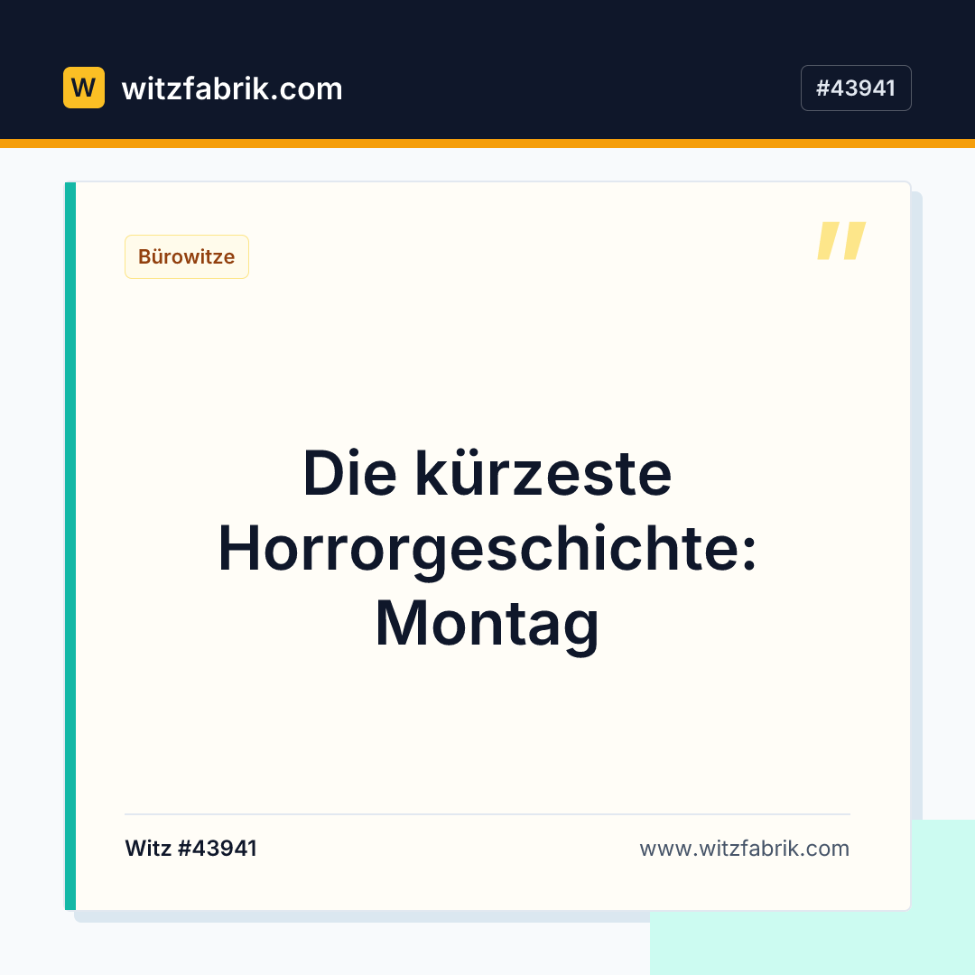 Witzfabrik-Bild zu Witz #43941