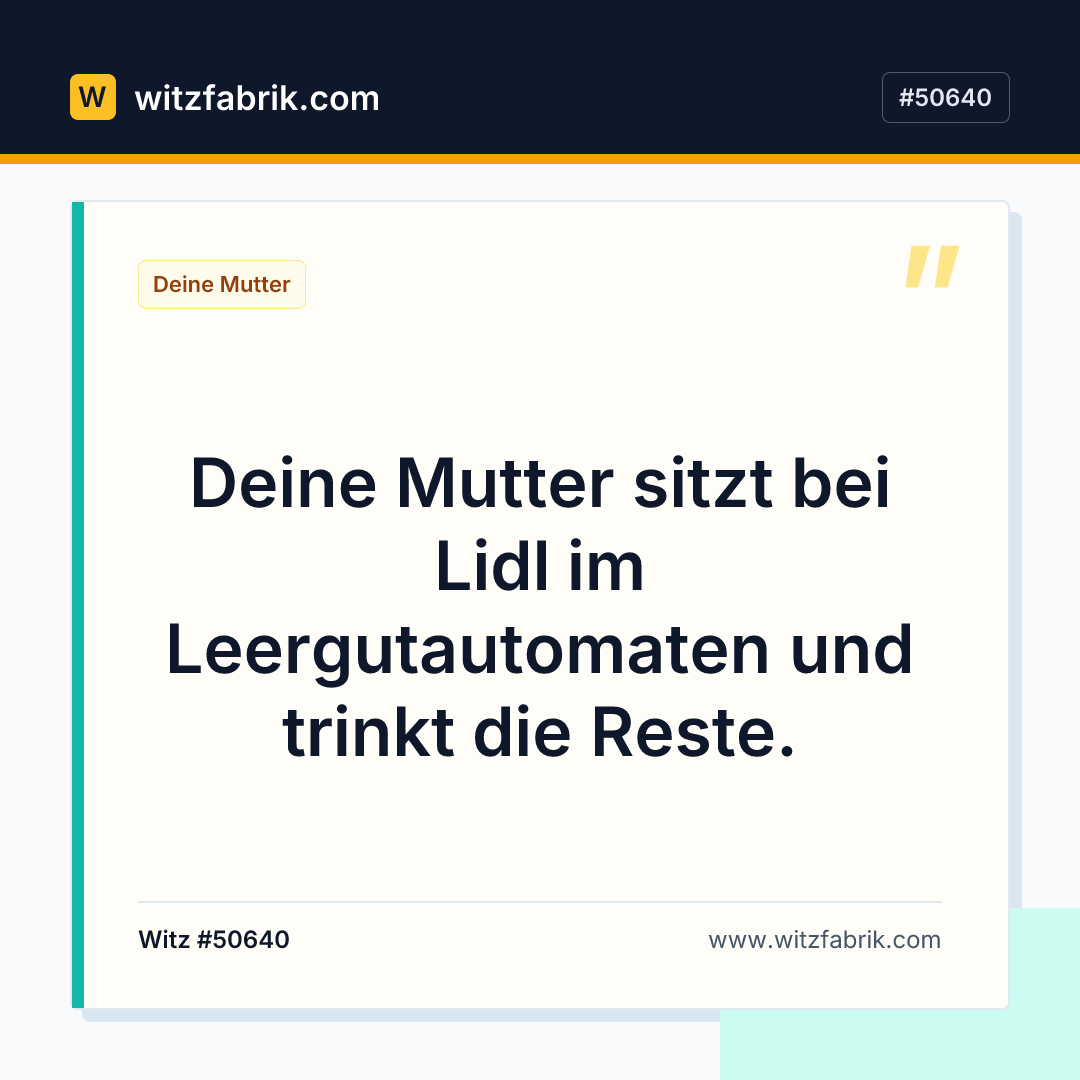 Witzfabrik-Bild zu Witz #50640