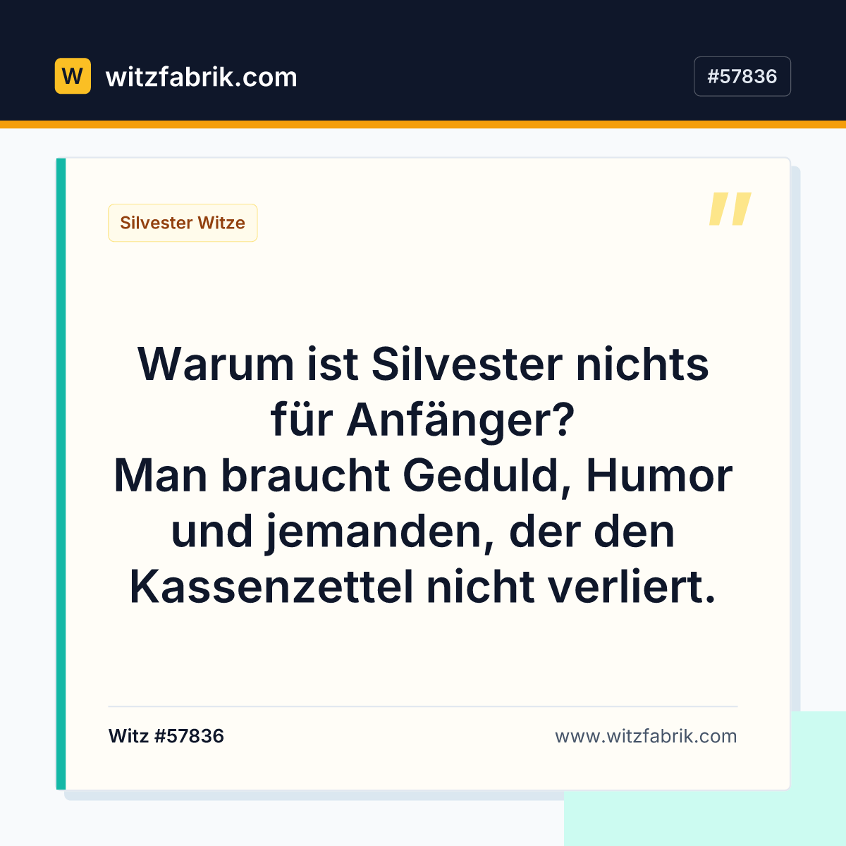 Warum ist Silvester nichts für Anfänger? Man braucht Geduld, Humor und jemanden, der den Kassenzettel nicht verliert.