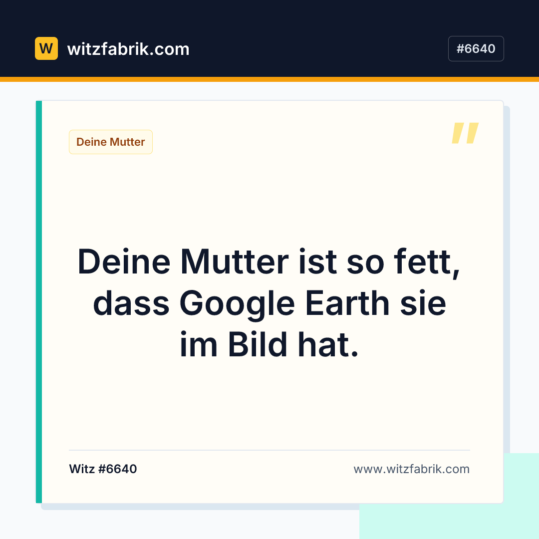 Witzfabrik-Bild zu Witz #6640