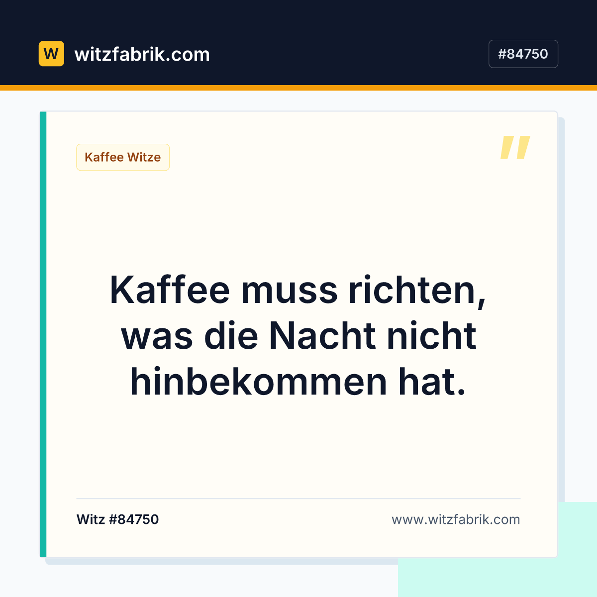 Kaffee muss richten, was die Nacht nicht hinbekommen hat.