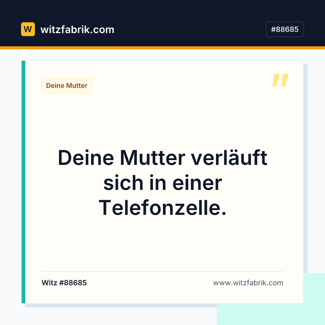 Witzfabrik-Bild zu Witz #88685