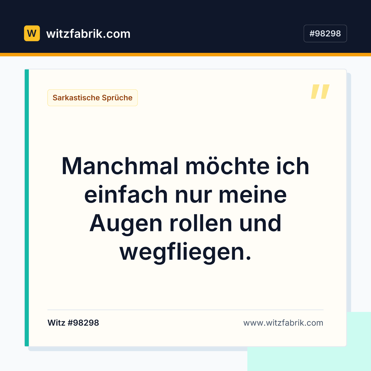 Manchmal möchte ich einfach nur meine Augen rollen und wegfliegen.